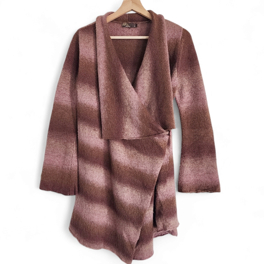 Prana Wool Blend Ombre Wrap Cardigan
